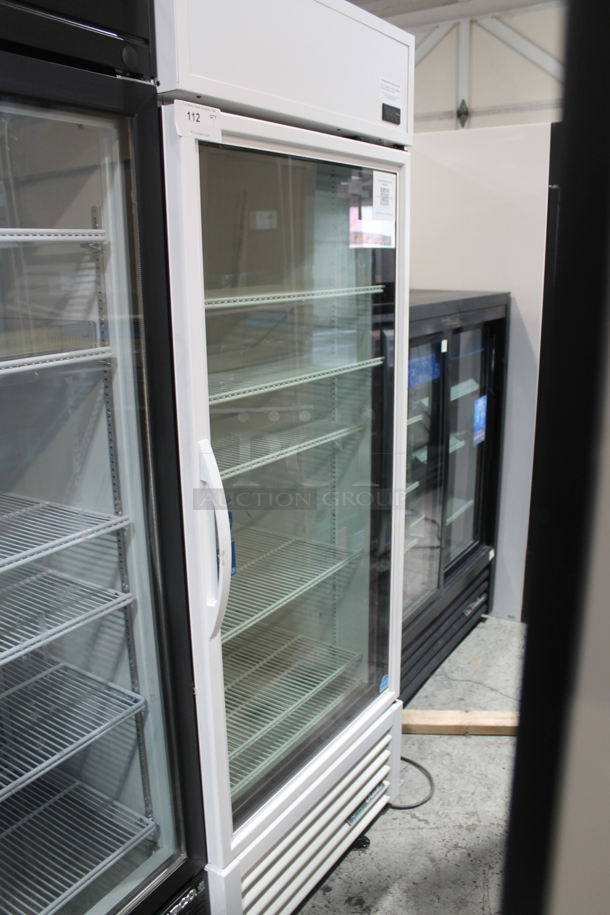 2022 True TSCI-600R-G-PH Metal Commercial Single Door Reach In Cooler Merchandiser w/ Poly Coated Racks. 115 Volts, 1 Phase. Tested and Working! - Image 1 of 4