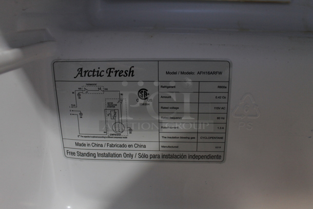 Arctic Fresh AFH16ARFW Mini Cooler. 120 Volts, 1 Phase. Tested and Powers On But Does Not Get Cold - Image 4 of 4