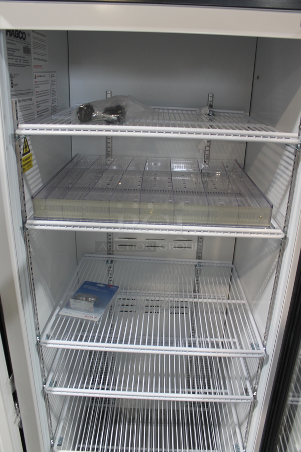 2019 Habco SE18HC Metal Commercial Single Door Reach In Cooler Merchandiser w/ Poly Coated Racks. 115 Volts, 1 Phase. Tested and Working! - Image 3 of 5
