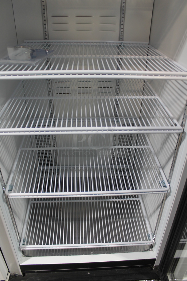 2019 Habco SE18HC Metal Commercial Single Door Reach In Cooler Merchandiser w/ Poly Coated Racks. 115 Volts, 1 Phase. Tested and Working! - Image 4 of 5