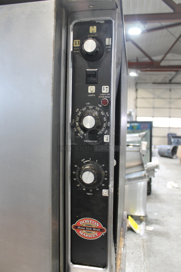 2 Blodgett Stainless Steel Commercial Natural Gas Powered Full Size Convection Oven w/ Solid Doors, Metal Oven Racks and Thermostatic Controls on Commercial Casters. 2 Times Your Bid! - Image 4 of 10