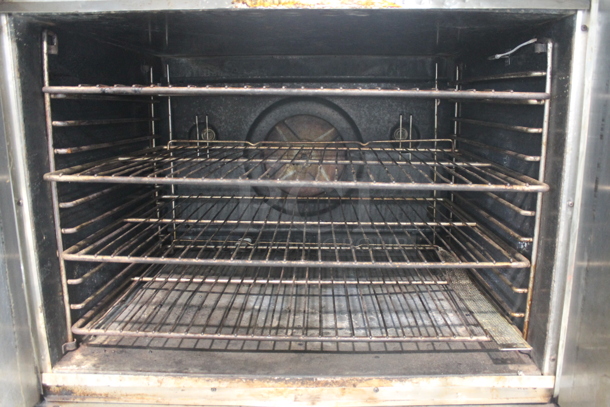 2 Blodgett Stainless Steel Commercial Natural Gas Powered Full Size Convection Oven w/ Solid Doors, Metal Oven Racks and Thermostatic Controls on Commercial Casters. 2 Times Your Bid! - Image 6 of 10