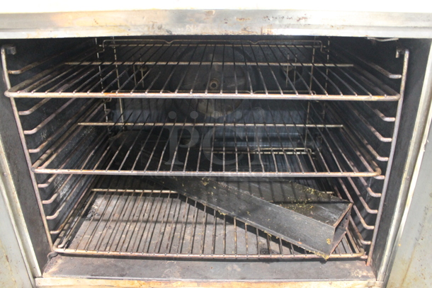2 Blodgett Stainless Steel Commercial Natural Gas Powered Full Size Convection Oven w/ Solid Doors, Metal Oven Racks and Thermostatic Controls on Commercial Casters. 2 Times Your Bid! - Image 7 of 10