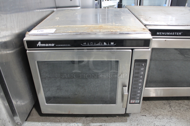 2019 Menumaster MRC30S2 Stainless Steel Commercial Countertop Microwave Oven. 208/240 Volts, 1 Phase.  - Image 1 of 6