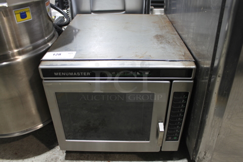 2018 Menumaster MRC30S2 Stainless Steel Commercial Countertop Electric Powered Microwave Oven. 208/240 Volts, 1 Phase. 