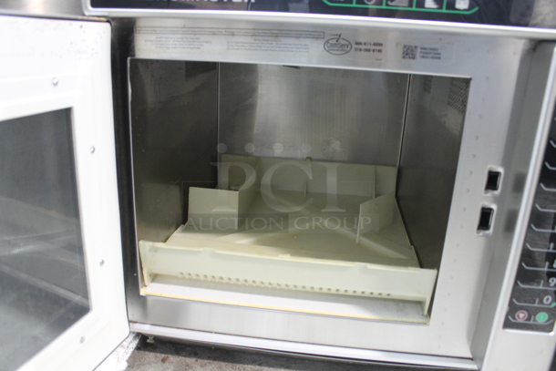 2018 Menumaster MRC30S2 Stainless Steel Commercial Countertop Electric Powered Microwave Oven. 208/240 Volts, 1 Phase.  - Image 5 of 6
