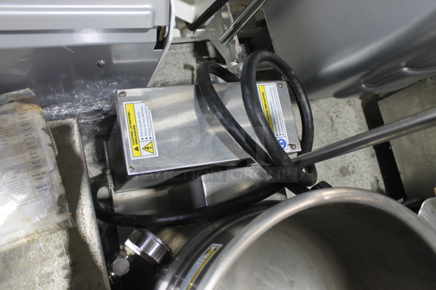 Cleveland Stainless Steel Commercial Countertop Electric Powered Steam Kettle Tilting Kettle. 125/250 Volts, 1 Phase.  - Image 4 of 6
