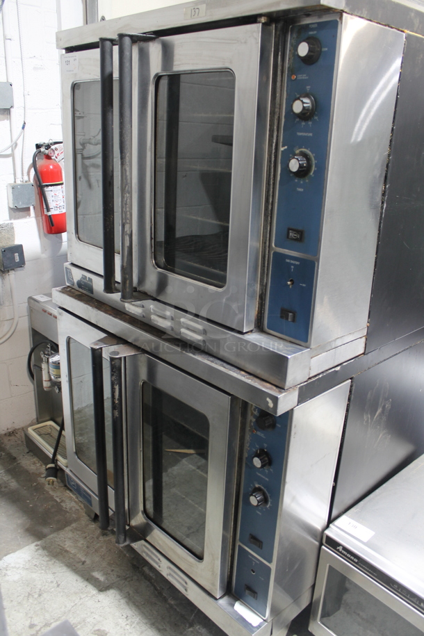 2 Duke Stainless Steel Commercial Natural / Propane Gas Powered Full Size Convection Oven w/ View Through Doors, Metal Oven Racks and Thermostatic Controls. 2 Times Your Bid! - Image 1 of 8