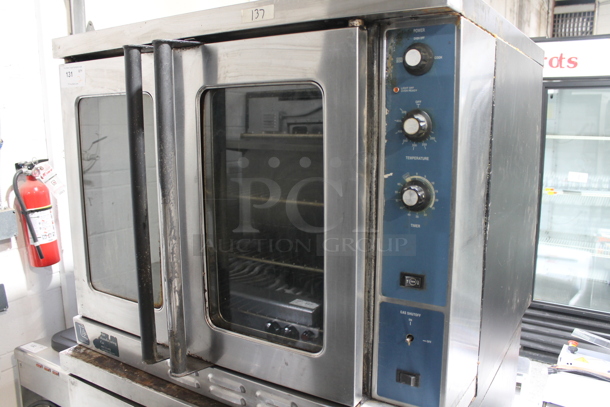2 Duke Stainless Steel Commercial Natural / Propane Gas Powered Full Size Convection Oven w/ View Through Doors, Metal Oven Racks and Thermostatic Controls. 2 Times Your Bid! - Image 2 of 8
