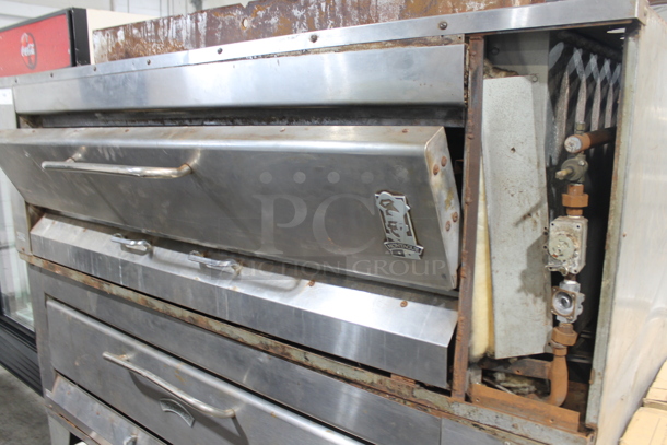 2 Montague 25P-2 Stainless Steel Commercial Propane Gas Powered Single Deck Pizza Ovens w/ Cooking Stones. 2 Times Your Bid! - Image 2 of 12