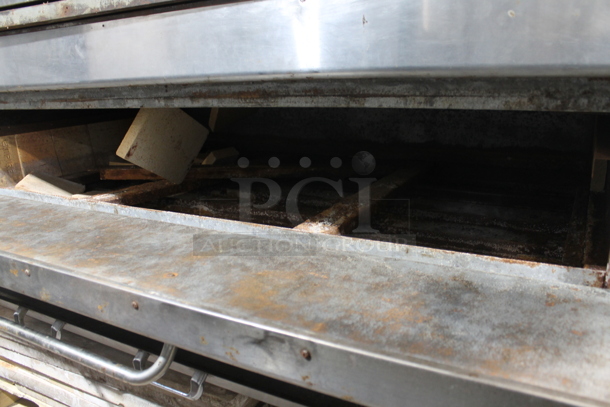 2 Montague 25P-2 Stainless Steel Commercial Propane Gas Powered Single Deck Pizza Ovens w/ Cooking Stones. 2 Times Your Bid! - Image 8 of 12