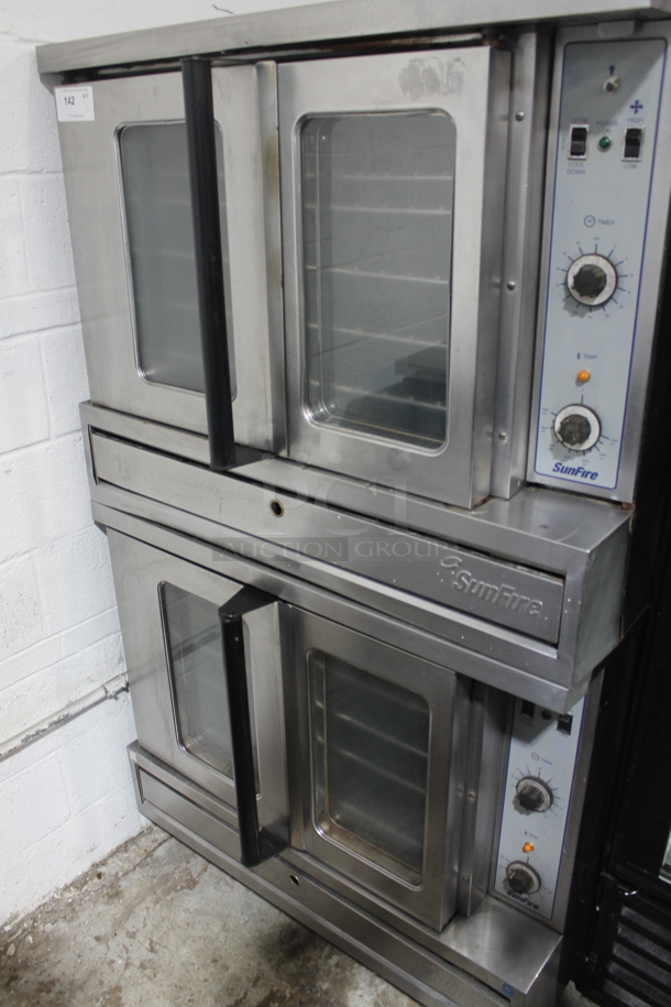 2 Garland SunFire Stainless Steel Commercial Gas Powered Full Size Convection Oven w/ View Through Doors, Metal Oven Racks and Thermostatic Controls. 2 Times Your Bid! - Image 1 of 9