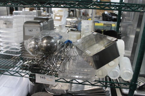 ALL ONE MONEY! Lot of Various Items Including Poly Condiment Bottles and Utensils.
