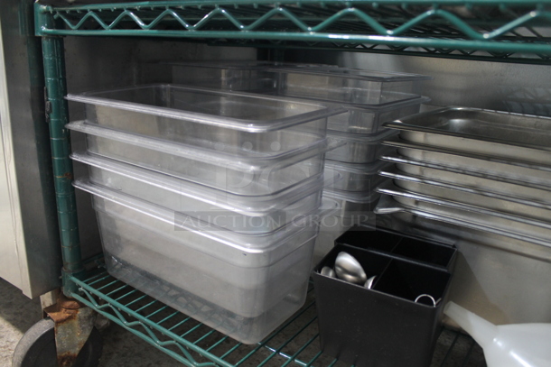 ALL ONE MONEY! Tier Lot of Various Items Including Stainless Steel Drop In Bins and Poly Drop In Bins - Image 3 of 4