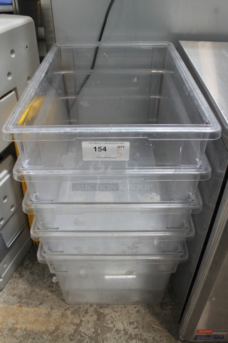 ALL ONE MONEY! Lot of 5 Clear Poly Bins.