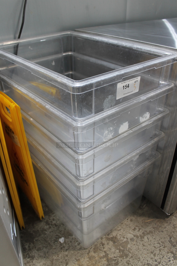 ALL ONE MONEY! Lot of 5 Clear Poly Bins. - Image 3 of 3