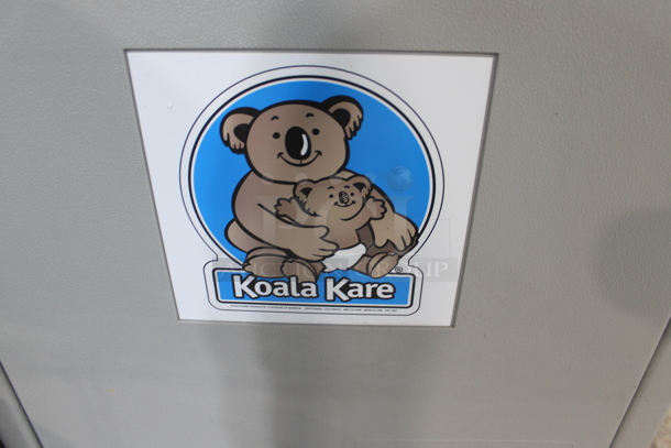 Koala Kare Poly Gray Wall Mount Diaper Changing Station.  - Image 3 of 5
