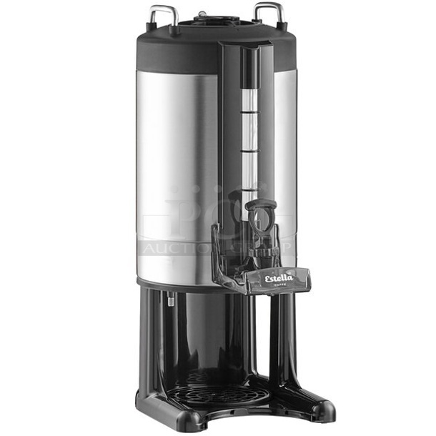 BRAND NEW SCRATCH AND DENT! Estella 236CS15 Caffe 1.5 Gallon Thermal Coffee Server with Stand  - Image 1 of 6