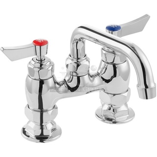 BRAND NEW SCRATCH AND DENT! Waterloo 750FD46 Deck-Mounted Faucet with 4" Centers and 6" Swing Spout