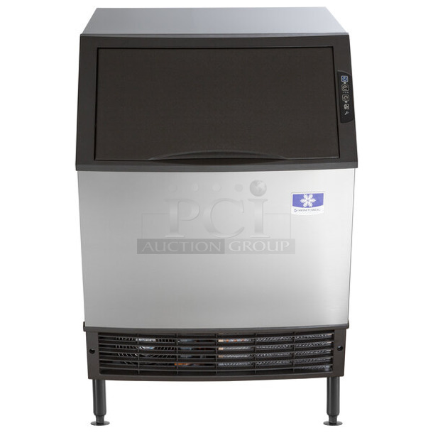 BRAND NEW SCRATCH AND DENT! 2022 Manitowoc UDF0240A-161B Stainless Steel Commercial Undercounter Self Contained Dice Cube Ice Machine. 115 Volts, 1 Phase.  - Image 1 of 7