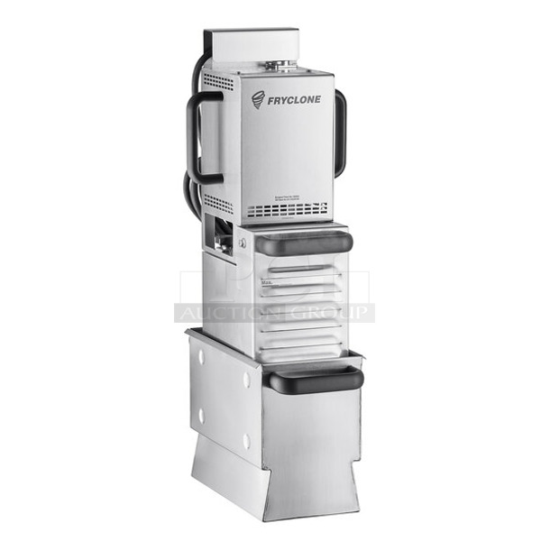 BRAND NEW SCRATCH AND DENT! Fryclone 259FLTRP70 Stainless Steel Commercial 70 lb. Portable Fryer Oil Filter System. 100-120 Volts, 1 Phase.   - Image 1 of 6