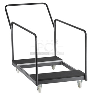 BRAND NEW SCRATCH AND DENT! Lancaster Table & Seating Multi-Purpose Folding Table Dolly - 8 Table Capacity