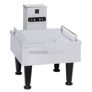 BRAND NEW SCRATCH AND DENT! 2023 Bunn 1SH STAND Stainless Steel Commercial Countertop Satellite Stand. No Legs. 120 Volts, 1 Phase. 