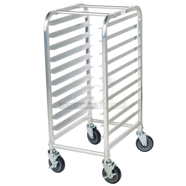 BRAND NEW SCRATCH AND DENT! Regency 600STPR10KD 10 Pan Aluminum Steam Table Pan Rack - Unassembled - Image 1 of 2