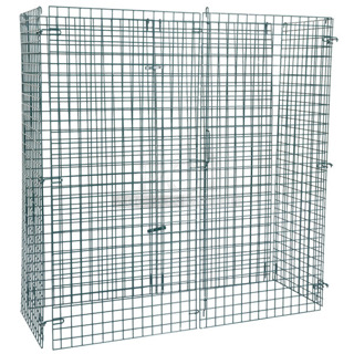 BRAND NEW SCRATCH AND DENT! Regency 460EGSC2460 NSF Green Wire Security Cage - 24" x 60" x 61"