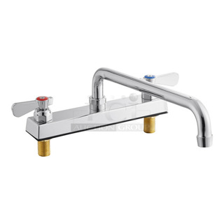 BRAND NEW SCRATCH AND DENT! Regency 600FD814 Deck-Mounted Faucet with 8" Centers and 14" Swing Spout