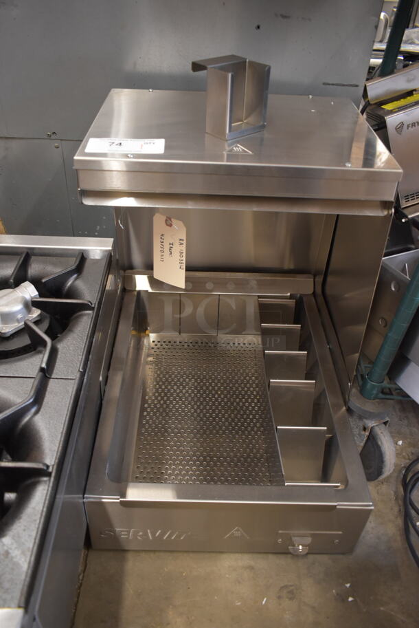 BRAND NEW SCRATCH AND DENT! ServIt 723FFDS17 Stainless Steel Commercial 17" Stainless Steel Fry Dump Holding Station. 120 Volts, 1 Phase. Tested and Working! - Image 2 of 5