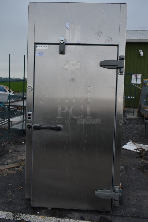 10'x12' Kolpak SELF CONTAINED Walk In Cooler Box  w/ Kolpak PC099T3 208-230 Volts, 1 Phase Compressor and Condenser. Information Provided By The Consignor But Not Verified By PCI Auctions. Picture of the Unit Before Removal Is Included In the Listing. - Image 2 of 8
