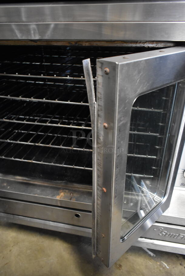 2 Garland SunFire SDG-1 Stainless Steel Commercial Natural Gas Powered Full Size Convection Oven w/ View Through Doors, Metal Oven Racks and Thermostatic Controls. 80,000 BTU. 2 Times Your Bid! - Image 4 of 7