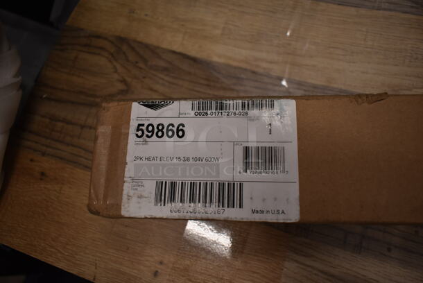 BRAND NEW SCRATCH AND DENT! Vollrath 59866 15 3/8" Heat Elements with Glass Tube - 104V, 600W - 2/Pack - Image 7 of 7