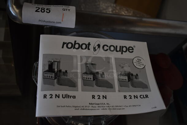 BRAND NEW SCRATCH AND DENT! Robot Coupe 649R2NULTRA Combination Food Processor with 3 Qt. / 3 Liter Stainless Steel Bowl, Continuous Feed & 2 Discs. Tested and Working! - Image 9 of 9