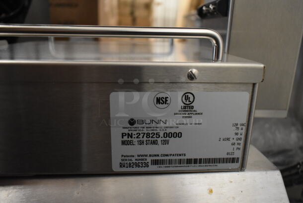 BRAND NEW SCRATCH AND DENT! 2023 Bunn 1SH STAND Stainless Steel Commercial Countertop Satellite Stand. No Legs. 120 Volts, 1 Phase.  - Image 4 of 4