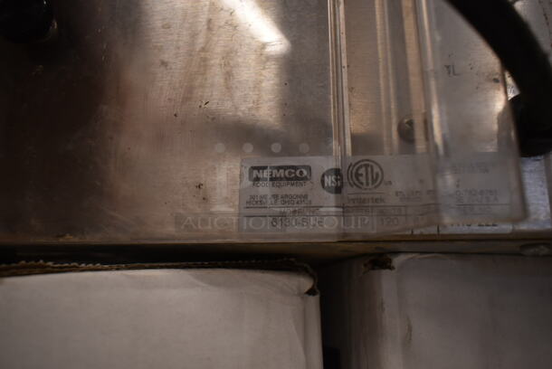 Nemco 6130-SUB Stainless Steel Commercial Countertop 2 Well Food Warmer w/ Poly Brochure Attachment. 120 Volts, 1 Phase. Tested and Working! - Image 5 of 5