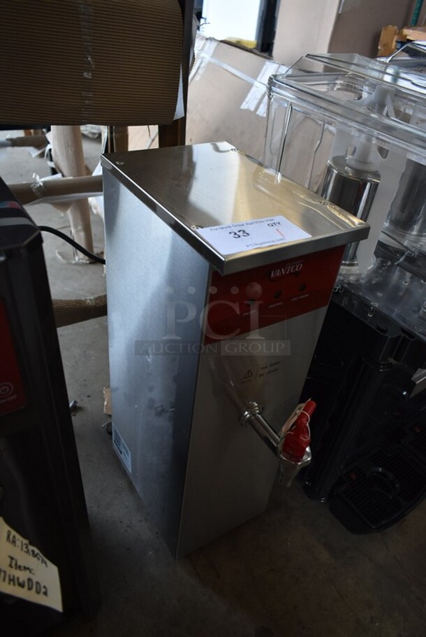 BRAND NEW SCRATCH AND DENT! 2023 Avantco 177HWDA2 Stainless Steel Commercial Countertop 2 Gallon Hot Water Dispenser. 120 Volts, 1 Phase.  - Image 3 of 6