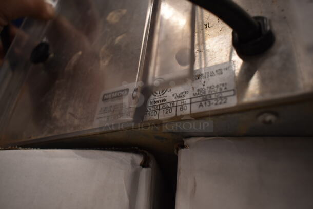Nemco 6130-SUB Stainless Steel Commercial Countertop 2 Well Food Warmer w/ Poly Brochure Attachment. 120 Volts, 1 Phase. Tested and Working! - Image 4 of 5