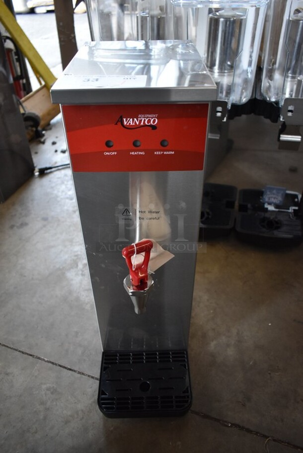 BRAND NEW SCRATCH AND DENT! 2023 Avantco 177HWDA2 Stainless Steel Commercial Countertop 2 Gallon Hot Water Dispenser. 120 Volts, 1 Phase.  - Image 4 of 6