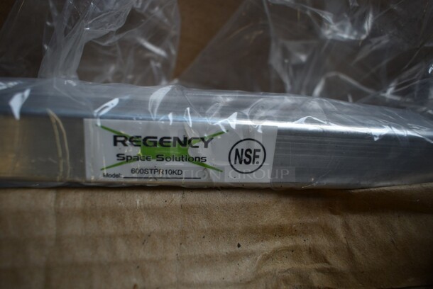BRAND NEW SCRATCH AND DENT! Regency 600STPR10KD 10 Pan Aluminum Steam Table Pan Rack - Unassembled - Image 2 of 2