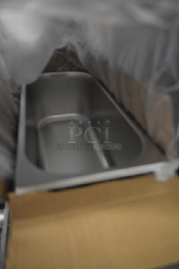 Box of 6 BRAND NEW SCRATCH AND DENT! Choice 4070IC5L 5 Liter Stainless Steel Gelato Pan  - Image 2 of 3