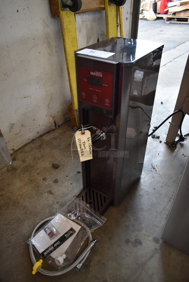 BRAND NEW SCRATCH AND DENT! Avantco 177HWDA2 Stainless Steel Commercial Countertop 2 Gallon Hot Water Dispenser w/ Digital Controls. 120 Volts, 1 Phase.  - Image 3 of 9
