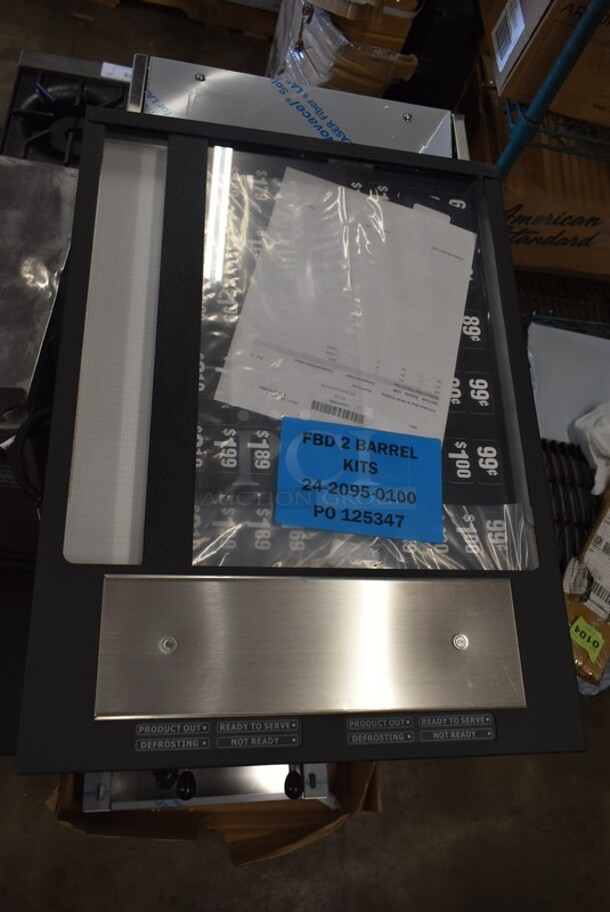 BRAND NEW SCRATCH AND DENT! FBD FBD 772 Stainless Steel Commercial Countertop 2 Flavor Frozen Beverage Machine. 208-230 Volts.  - Image 3 of 10