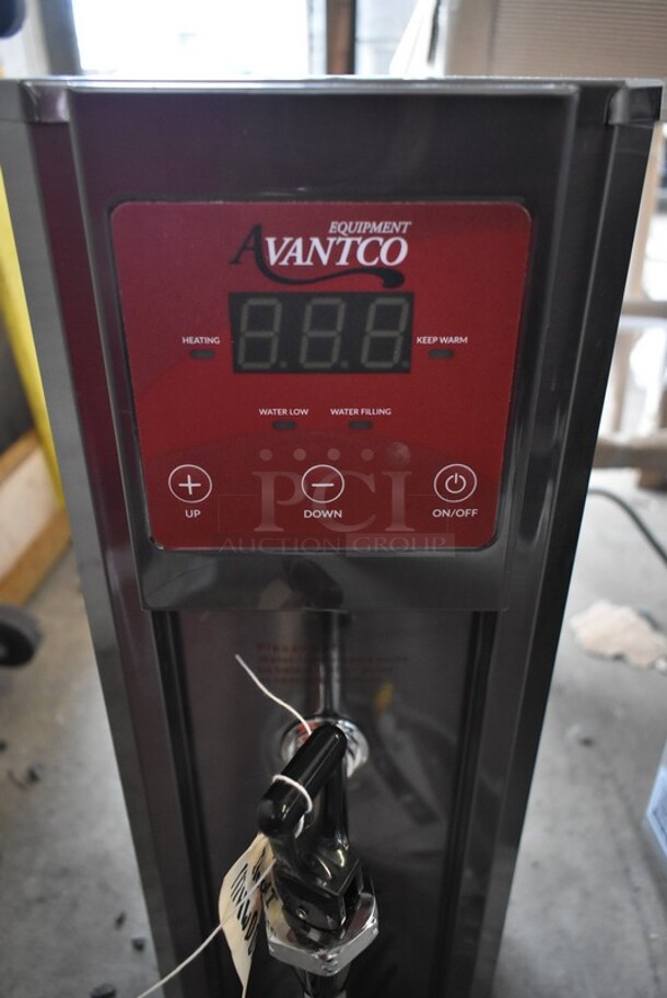 BRAND NEW SCRATCH AND DENT! Avantco 177HWDA2 Stainless Steel Commercial Countertop 2 Gallon Hot Water Dispenser w/ Digital Controls. 120 Volts, 1 Phase.  - Image 7 of 9