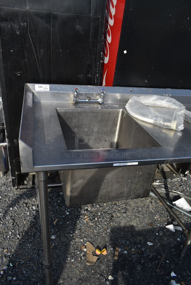 Stainless Steel Single Bay Sink in Counter.  - Image 2 of 6