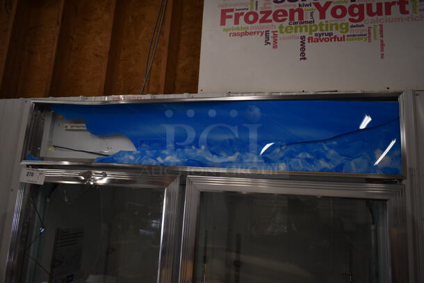 BRAND NEW SCRATCH AND DENT! 2023 Avantco 178GDC40HCW 48" White Swing Glass Door Merchandiser Refrigerator with LED Lighting. See Pictures For Damage. 115 Volts, 1 Phase. Tested and Working! - Image 3 of 8