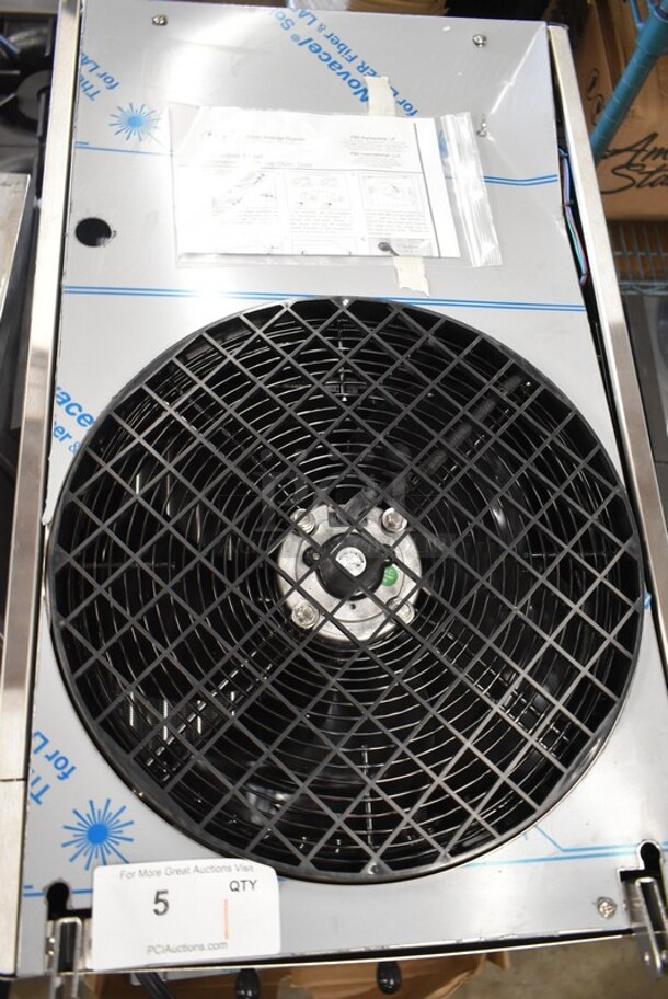 BRAND NEW SCRATCH AND DENT! FBD FBD 772 Stainless Steel Commercial Countertop 2 Flavor Frozen Beverage Machine. 208-230 Volts.  - Image 9 of 10