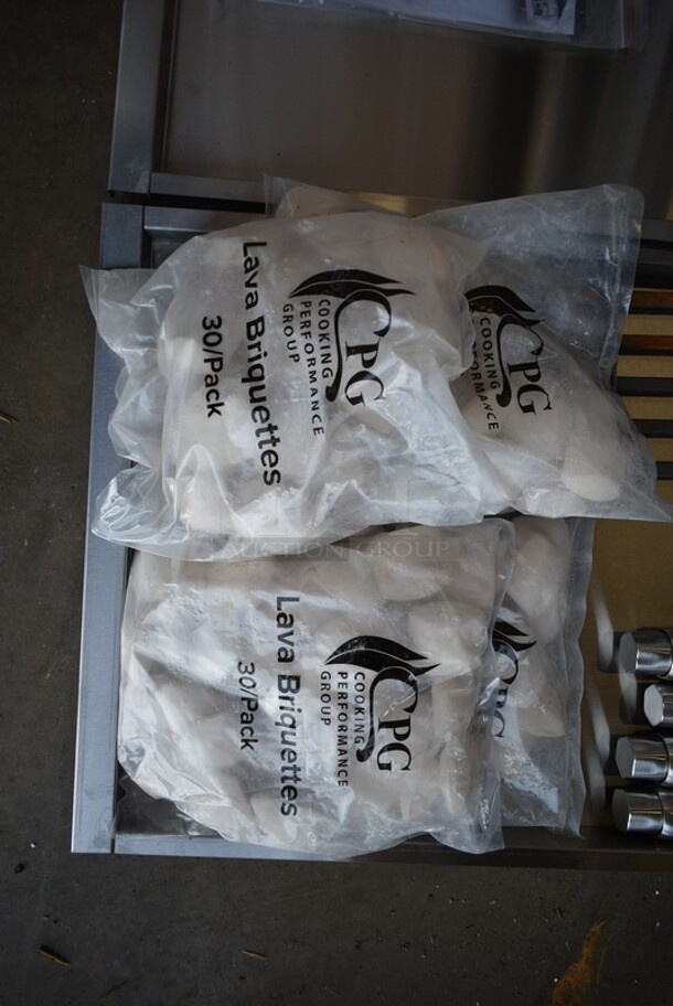 BRAND NEW SCRATCH AND DENT! 2023 Cooking Performance Group CPG 351CLCPG48NL Stainless Steel Commercial Countertop Gas Lava Briquette Charbroiler. 160,000 BTU - Image 6 of 11