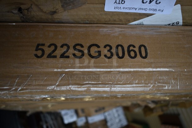 BRAND NEW SCRATCH AND DENT! Steelton 522SG3060 30" x 60" 18-Gauge Stainless Steel Equipment Stand with Undershelf and Galvanized Legs - Image 2 of 3